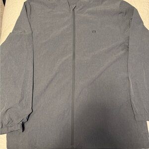Travis Mathew Charcoal Full Zip Light Jacket